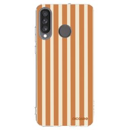 Átlátszó szilikon tok az alábbi mobiltelefonokra Huawei P30 Lite - Orange lines