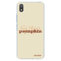 Átlátszó szilikon tok az alábbi mobiltelefonokra Xiaomi Redmi 7A - Hey there pumpkin
