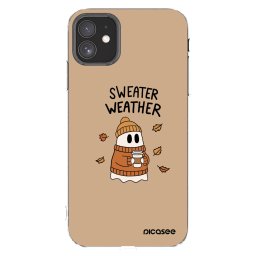 Átlátszó szilikon tok az alábbi mobiltelefonokra Apple iPhone 11 - Sweater ghost