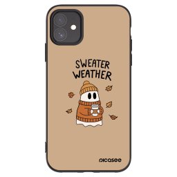Fekete szilikon tok az alábbi mobiltelefonokra Apple iPhone 11 - Sweater ghost