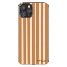 Átlátszó szilikon tok az alábbi mobiltelefonokra Apple iPhone 11 Pro - Orange lines