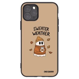 Fekete szilikon tok az alábbi mobiltelefonokra Apple iPhone 11 Pro - Sweater ghost
