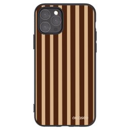 Fekete szilikon tok az alábbi mobiltelefonokra Apple iPhone 11 Pro - Brown lines