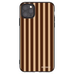 Fekete szilikon tok az alábbi mobiltelefonokra Apple iPhone 11 Pro Max - Brown lines