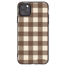 Fekete szilikon tok az alábbi mobiltelefonokra Apple iPhone 11 Pro Max - Brown grid