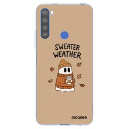 Átlátszó szilikon tok az alábbi mobiltelefonokra Xiaomi Redmi Note 8T - Sweater ghost