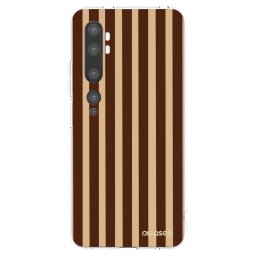 Átlátszó szilikon tok az alábbi mobiltelefonokra Xiaomi Mi Note 10 (Pro) - Brown lines