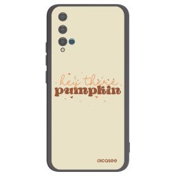 Fekete szilikon tok az alábbi mobiltelefonokra Huawei Nova 5T - Hey there pumpkin