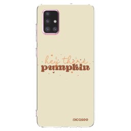 Átlátszó szilikon tok az alábbi mobiltelefonokra Samsung Galaxy A71 A715F - Hey there pumpkin