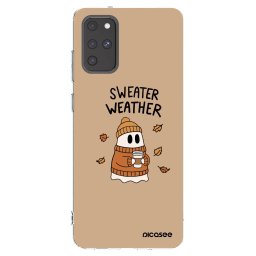 Átlátszó szilikon tok az alábbi mobiltelefonokra Samsung Galaxy S20+ G985F - Sweater ghost