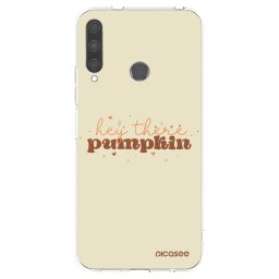 Átlátszó szilikon tok az alábbi mobiltelefonokra Huawei P40 Lite E - Hey there pumpkin