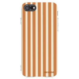 Átlátszó szilikon tok az alábbi mobiltelefonokra Apple iPhone SE 2020 - Orange lines