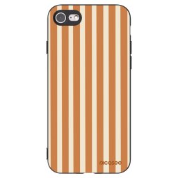 Fekete szilikon tok az alábbi mobiltelefonokra Apple iPhone SE 2020 - Orange lines