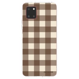 Átlátszó szilikon tok az alábbi mobiltelefonokra Samsung Galaxy Note 10 Lite N770F - Brown grid