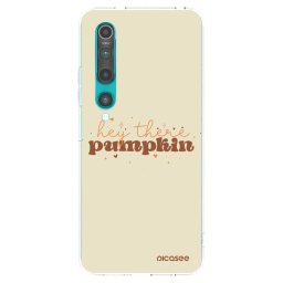 Átlátszó szilikon tok az alábbi mobiltelefonokra Xiaomi Mi 10 - Hey there pumpkin