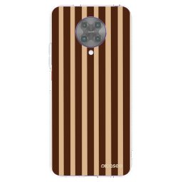 Átlátszó szilikon tok az alábbi mobiltelefonokra Xiaomi Poco F2 Pro - Brown lines
