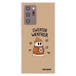 Átlátszó szilikon tok az alábbi mobiltelefonokra Samsung Galaxy Note 20 Ultra - Sweater ghost