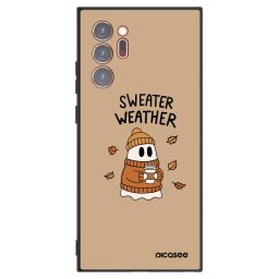 Fekete szilikon tok az alábbi mobiltelefonokra Samsung Galaxy Note 20 Ultra - Sweater ghost
