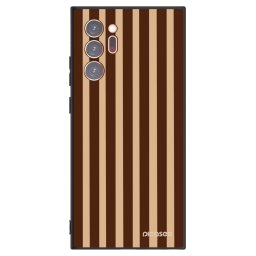 Fekete szilikon tok az alábbi mobiltelefonokra Samsung Galaxy Note 20 Ultra - Brown lines