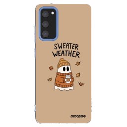 Átlátszó szilikon tok az alábbi mobiltelefonokra Samsung Galaxy S20 FE - Sweater ghost