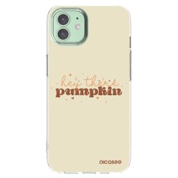 Átlátszó szilikon tok az alábbi mobiltelefonokra Apple iPhone 12 - Hey there pumpkin