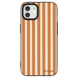 Fekete szilikon tok az alábbi mobiltelefonokra Apple iPhone 12 Pro - Orange lines
