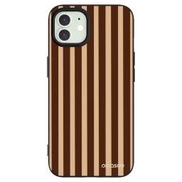 Fekete szilikon tok az alábbi mobiltelefonokra Apple iPhone 12 Pro - Brown lines