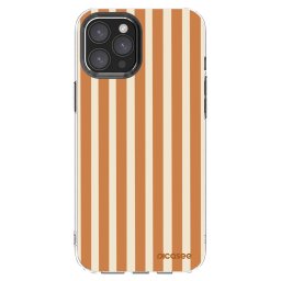 Átlátszó szilikon tok az alábbi mobiltelefonokra Apple iPhone 12 Pro Max - Orange lines