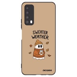 Fekete szilikon tok az alábbi mobiltelefonokra Huawei P Smart 2021 - Sweater ghost