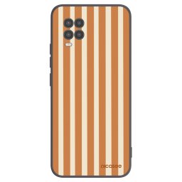 Fekete szilikon tok az alábbi mobiltelefonokra Xiaomi Mi 10 Lite - Orange lines