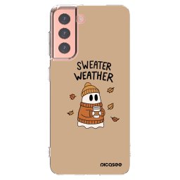 Átlátszó szilikon tok az alábbi mobiltelefonokra Samsung Galaxy S21 5G G991B - Sweater ghost