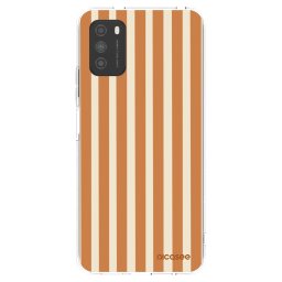 Átlátszó szilikon tok az alábbi mobiltelefonokra Xiaomi Poco M3 - Orange lines