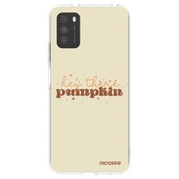 Átlátszó szilikon tok az alábbi mobiltelefonokra Xiaomi Poco M3 - Hey there pumpkin