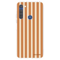 Átlátszó szilikon tok az alábbi mobiltelefonokra Motorola Moto G8 - Orange lines