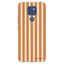 Átlátszó szilikon tok az alábbi mobiltelefonokra Motorola Moto G9 Play - Orange lines