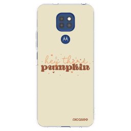 Átlátszó szilikon tok az alábbi mobiltelefonokra Motorola Moto G9 Play - Hey there pumpkin