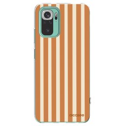 Átlátszó szilikon tok az alábbi mobiltelefonokra Xiaomi Redmi Note 10 Pro - Orange lines