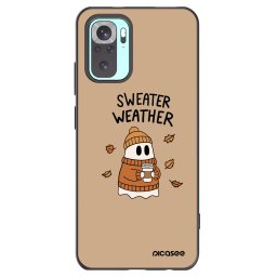 Fekete szilikon tok az alábbi mobiltelefonokra Xiaomi Redmi Note 10 Pro - Sweater ghost