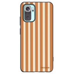 Fekete szilikon tok az alábbi mobiltelefonokra Xiaomi Redmi Note 10 Pro - Orange lines
