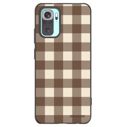 Fekete szilikon tok az alábbi mobiltelefonokra Xiaomi Redmi Note 10 Pro - Brown grid