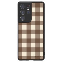 ULTIMATE CASE Samsung Galaxy S21 Ultra 5G G998B - készülékre - Brown grid