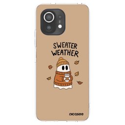 Átlátszó szilikon tok az alábbi mobiltelefonokra Xiaomi Mi 11 - Sweater ghost