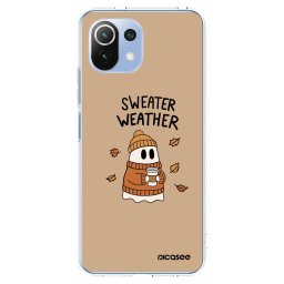 Átlátszó szilikon tok az alábbi mobiltelefonokra Xiaomi Mi 11 Lite - Sweater ghost