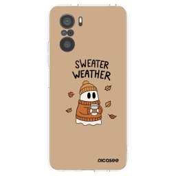Átlátszó szilikon tok az alábbi mobiltelefonokra Xiaomi Poco F3 - Sweater ghost
