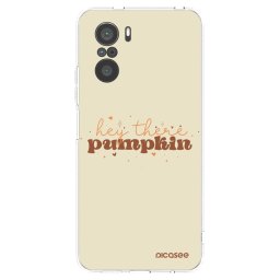 Átlátszó szilikon tok az alábbi mobiltelefonokra Xiaomi Poco F3 - Hey there pumpkin
