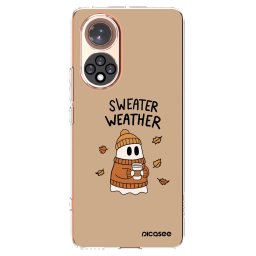 Átlátszó szilikon tok az alábbi mobiltelefonokra Huawei Nova 9 - Sweater ghost