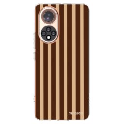 Átlátszó szilikon tok az alábbi mobiltelefonokra Huawei Nova 9 - Brown lines