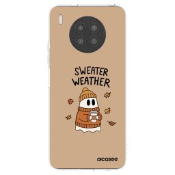 Átlátszó szilikon tok az alábbi mobiltelefonokra Huawei Nova 8i - Sweater ghost