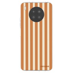 Átlátszó szilikon tok az alábbi mobiltelefonokra Huawei Nova 8i - Orange lines