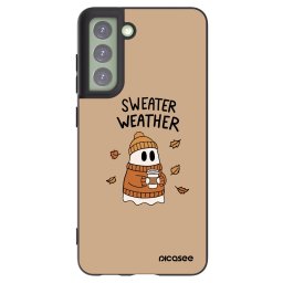 Fekete szilikon tok az alábbi mobiltelefonokra Samsung Galaxy S21 FE 5G - Sweater ghost